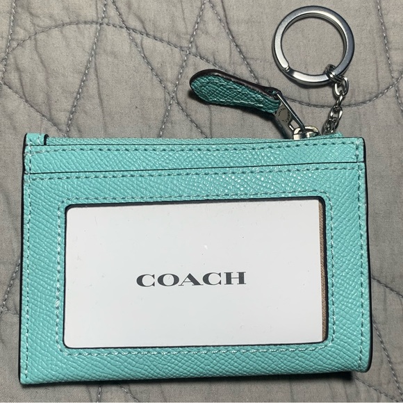 NWT Coach Mini Skinny ID case, Faded Blue - Picture 3 of 8